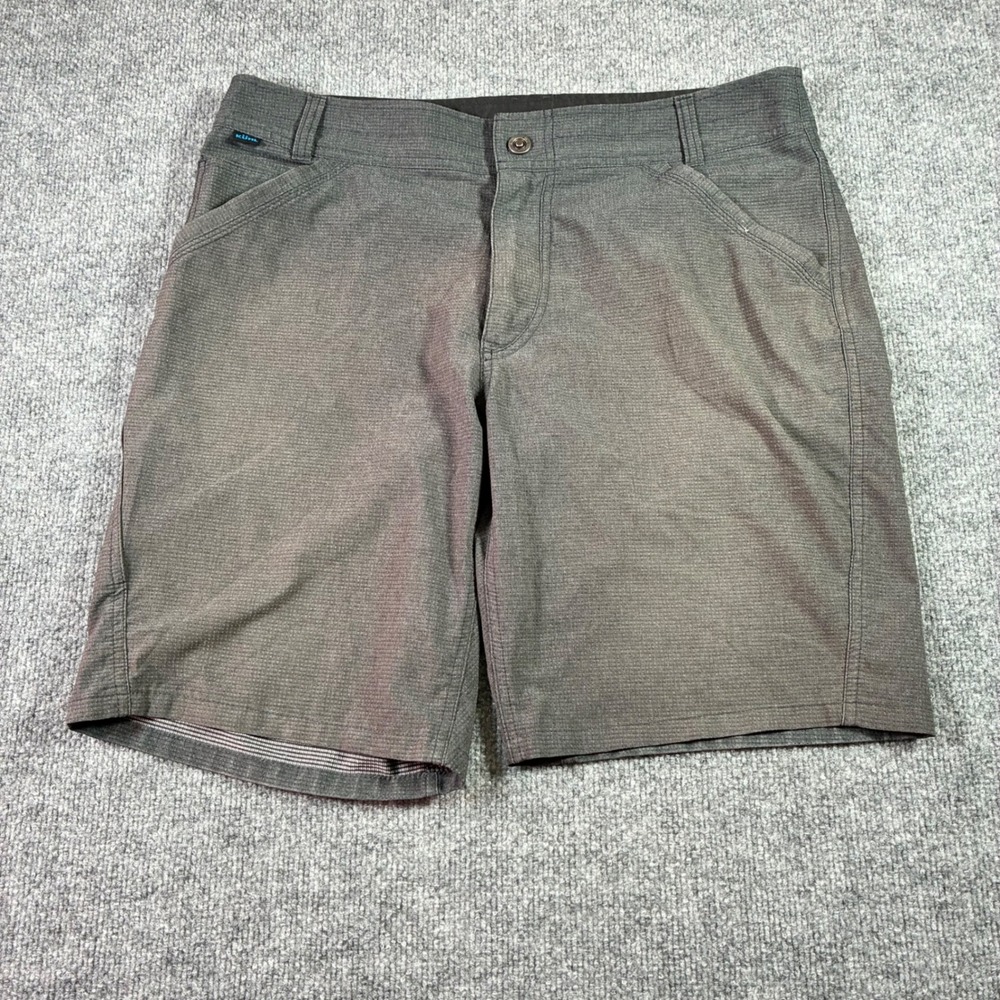 KUHL Ripstop Hiking Shorts Mens 36 Gray Performance Utility Pockets Outdoor